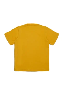 T-Shirts | Activewear>DSQUARED2 T-shirt with ICON logo mustard yellow