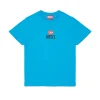 T-Shirts | T-Shirts>DIESEL T-shirt with logo D turquoise