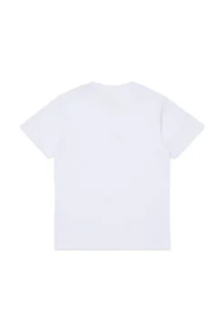 T-Shirts | T-Shirts>DIESEL T-shirt with logo D white