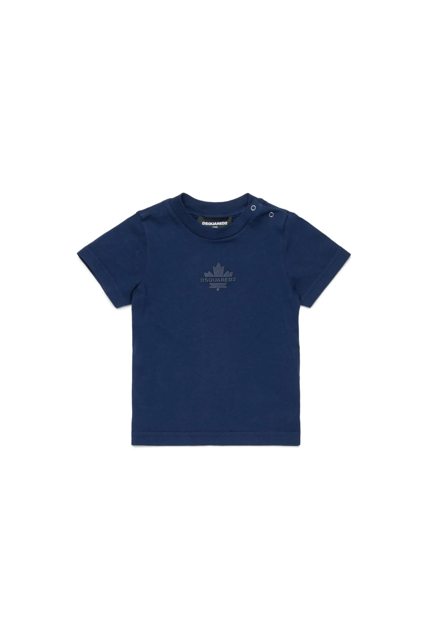 T-Shirts | Activewear>DSQUARED2 T-shirt with Maple Leaf dark blue