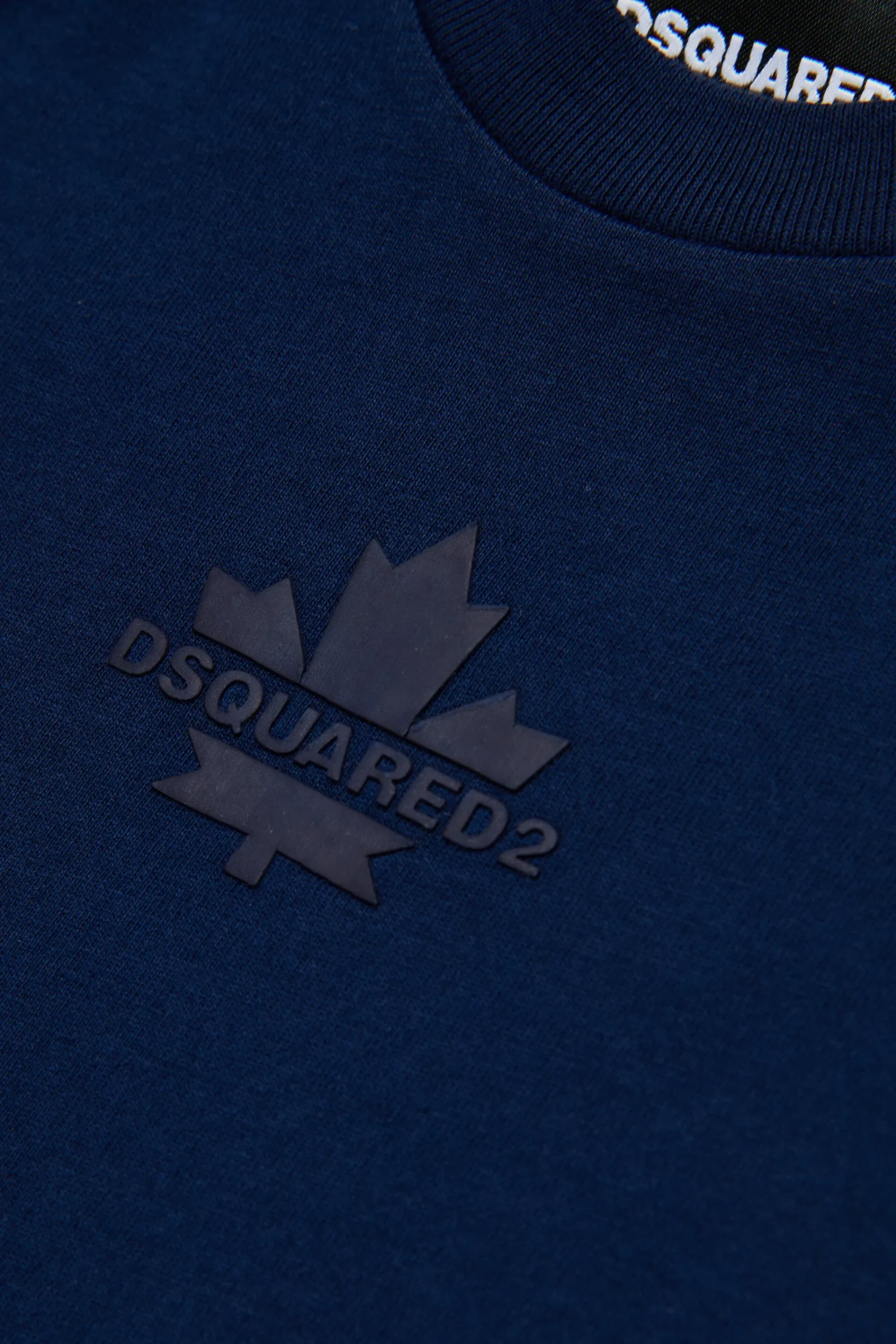T-Shirts | Activewear>DSQUARED2 T-shirt with Maple Leaf dark blue