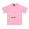 T-Shirts | Logomania>DSQUARED2 T-shirt with Maple Leaf outline minnie pink