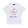 T-Shirts | Logomania>DSQUARED2 T-shirt with Maple Leaf outline white