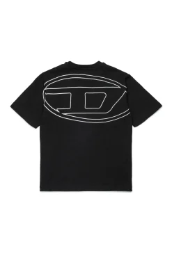 Oval D By Diesel | Oval D By Diesel>DIESEL T-shirt with maxi Oval D logo black