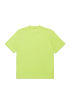 T-Shirts>MARNI T-shirt with mylar pocket slime green