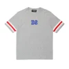 T-Shirts | T-Shirts>DSQUARED2 T-shirt with ribbon inserts light grey melange