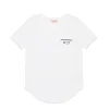 T-Shirts>N°21 T-shirt with rounded bottom white