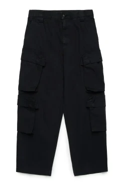 Pants>DIESEL Twill cargo pants black