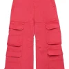 Pants>DIESEL Twill cargo pants strawberry pink