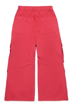 Pants>DIESEL Twill cargo pants strawberry pink