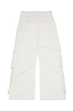 Pants>DIESEL Twill cargo pants off white