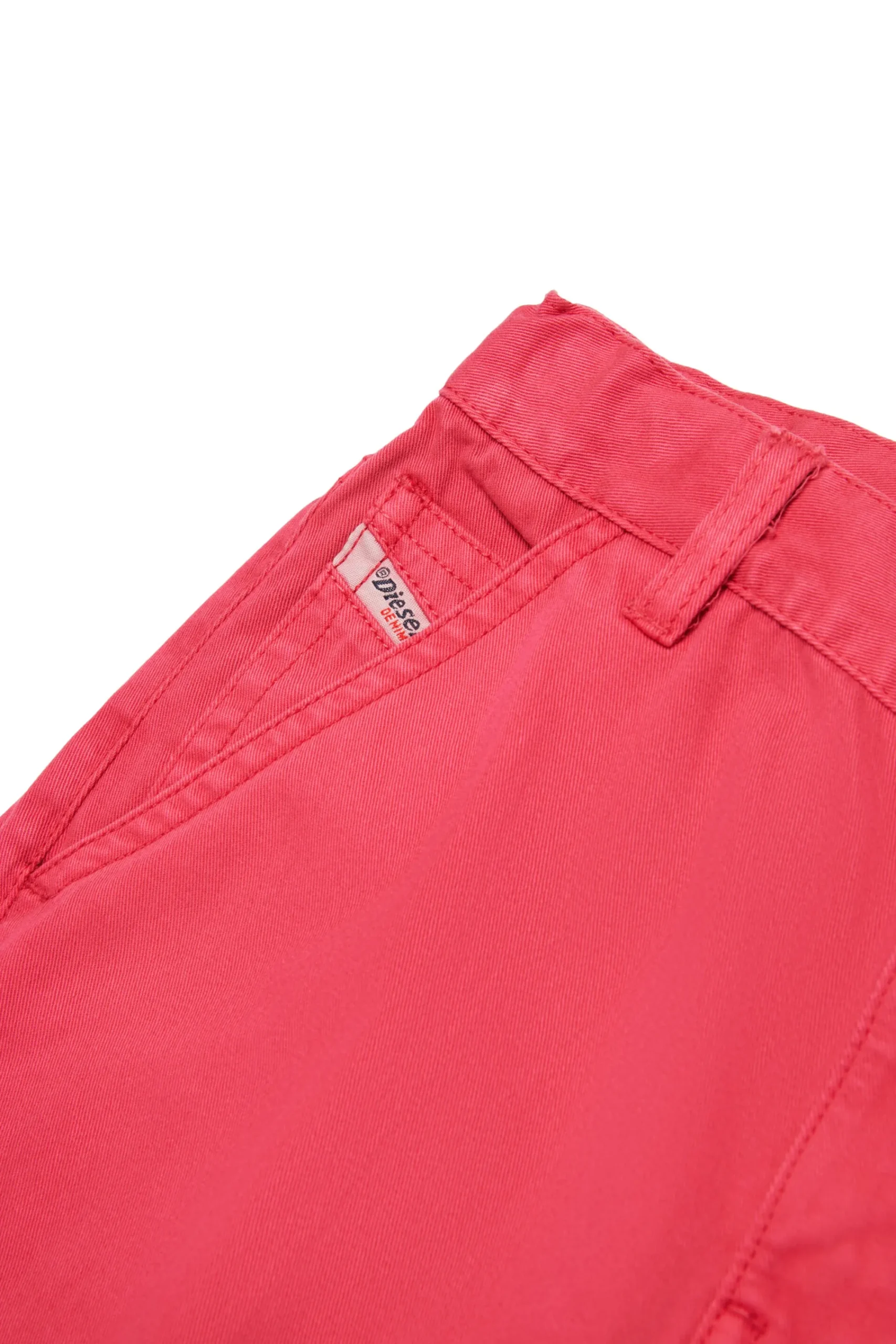 Pants>DIESEL Twill cargo pants strawberry pink