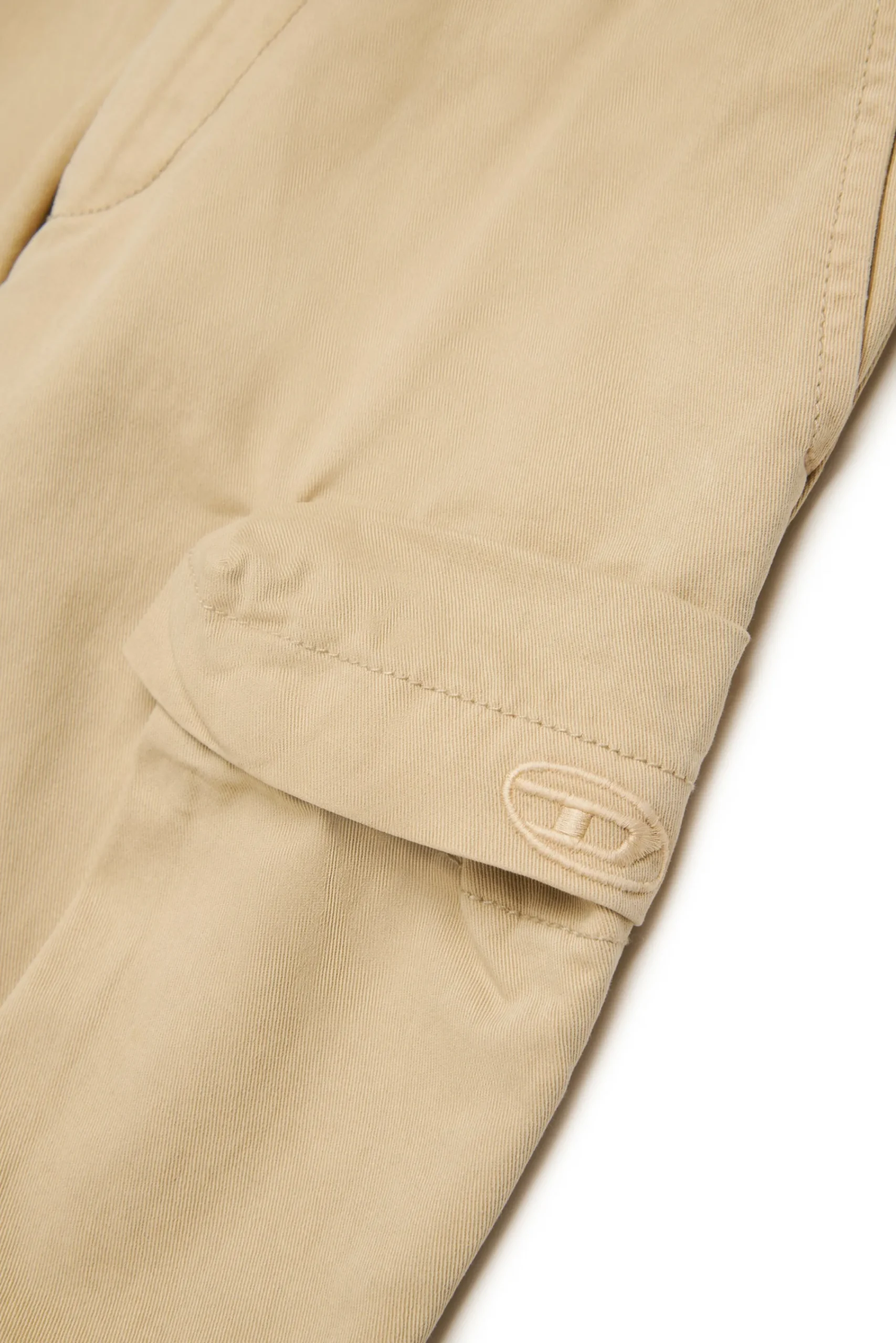Pants>DIESEL Twill cargo pants beige