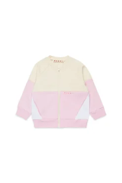 Sweatshirts | Activewear>MARNI Two-tone full-zip sweatshirt hangtag yellow