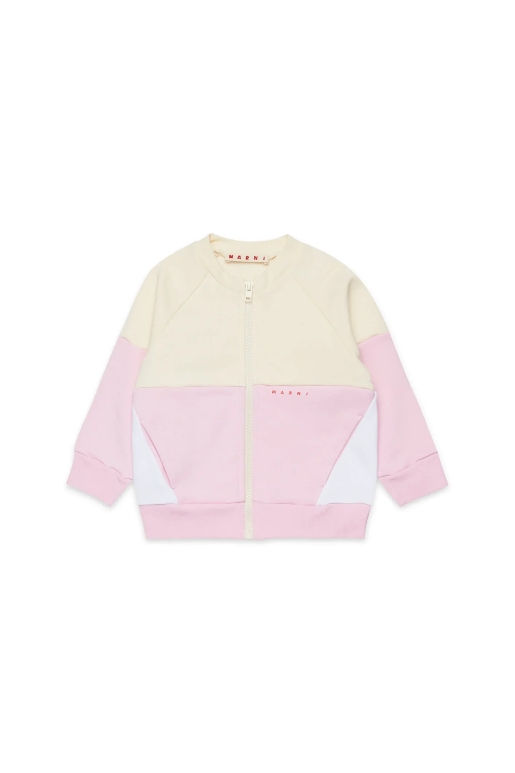 Sweatshirts | Activewear>MARNI Two-tone full-zip sweatshirt hangtag yellow