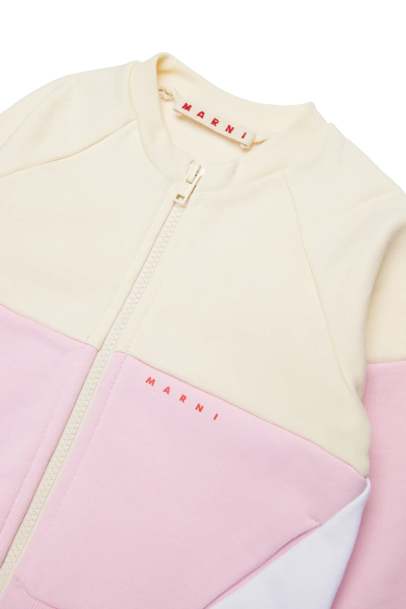 Sweatshirts | Activewear>MARNI Two-tone full-zip sweatshirt hangtag yellow