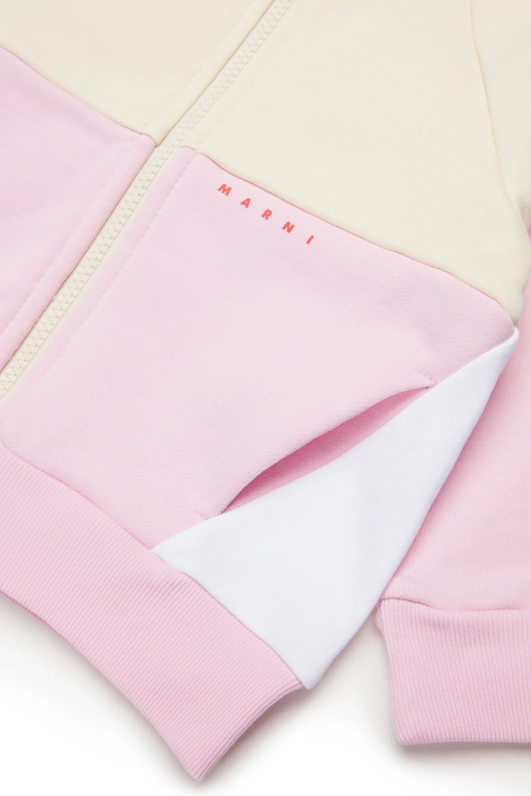Sweatshirts | Activewear>MARNI Two-tone full-zip sweatshirt hangtag yellow