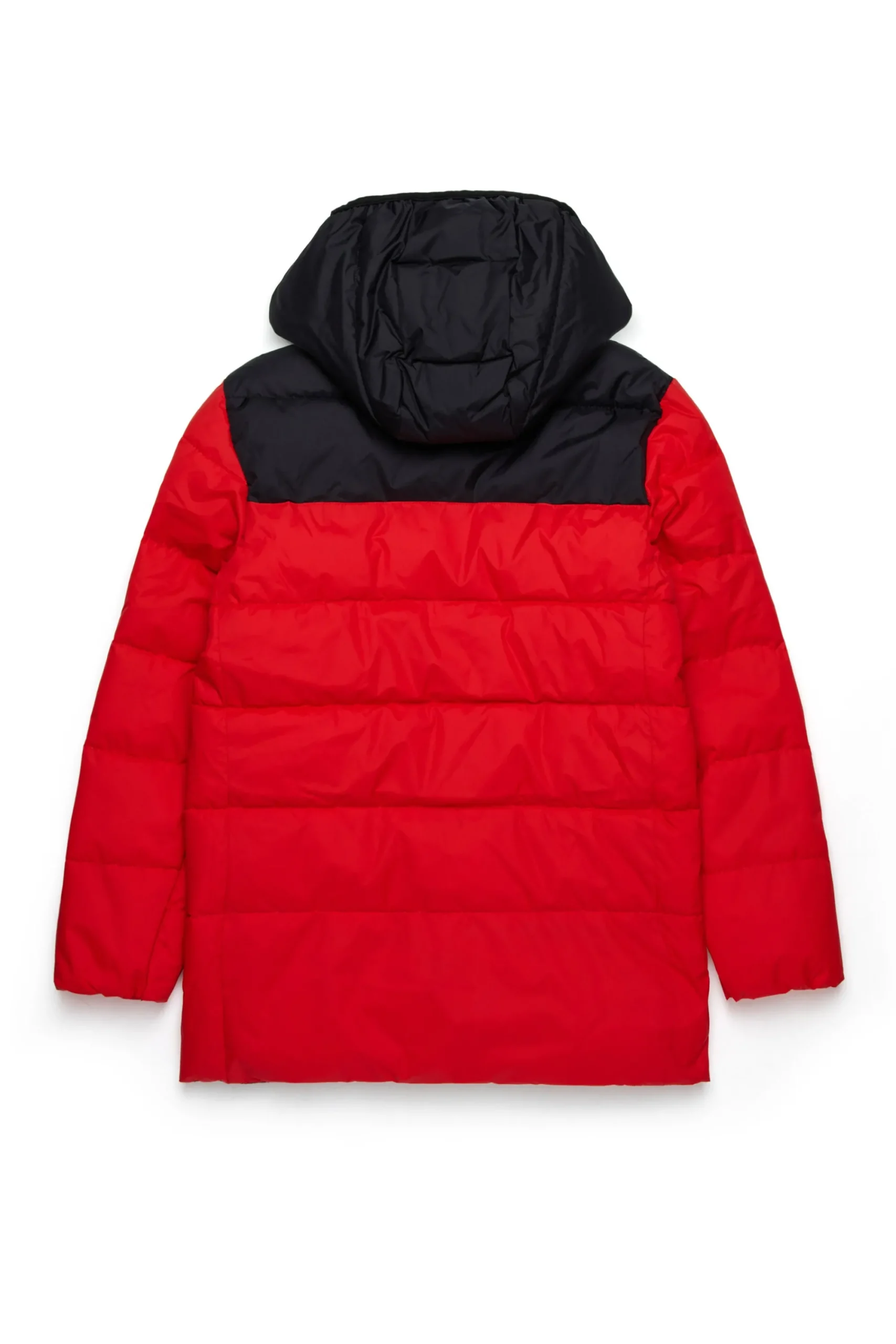 Jackets And Padded Jackets | Jackets And Padded Jackets>DIESEL Two-tone padded jacket with logo carnation red