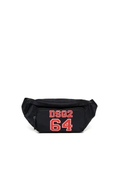 Bags And Backpacks | Logomania>DSQUARED2 Urban waist bag branded DSQ2 64 black