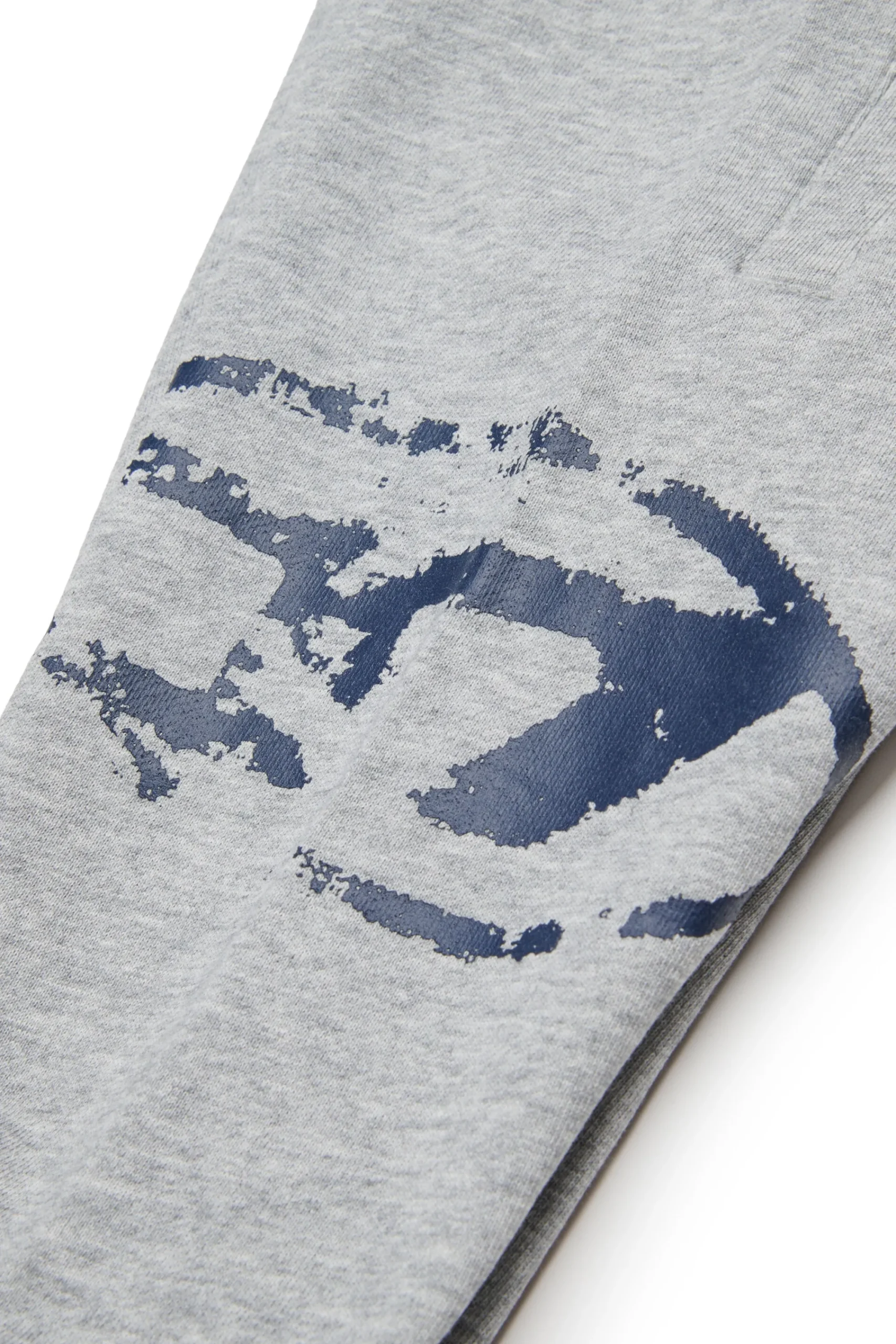 Tracksuits And Baby Set | Oval D By Diesel>DIESEL Used Oval D logo fleece jumpsuit grey melange