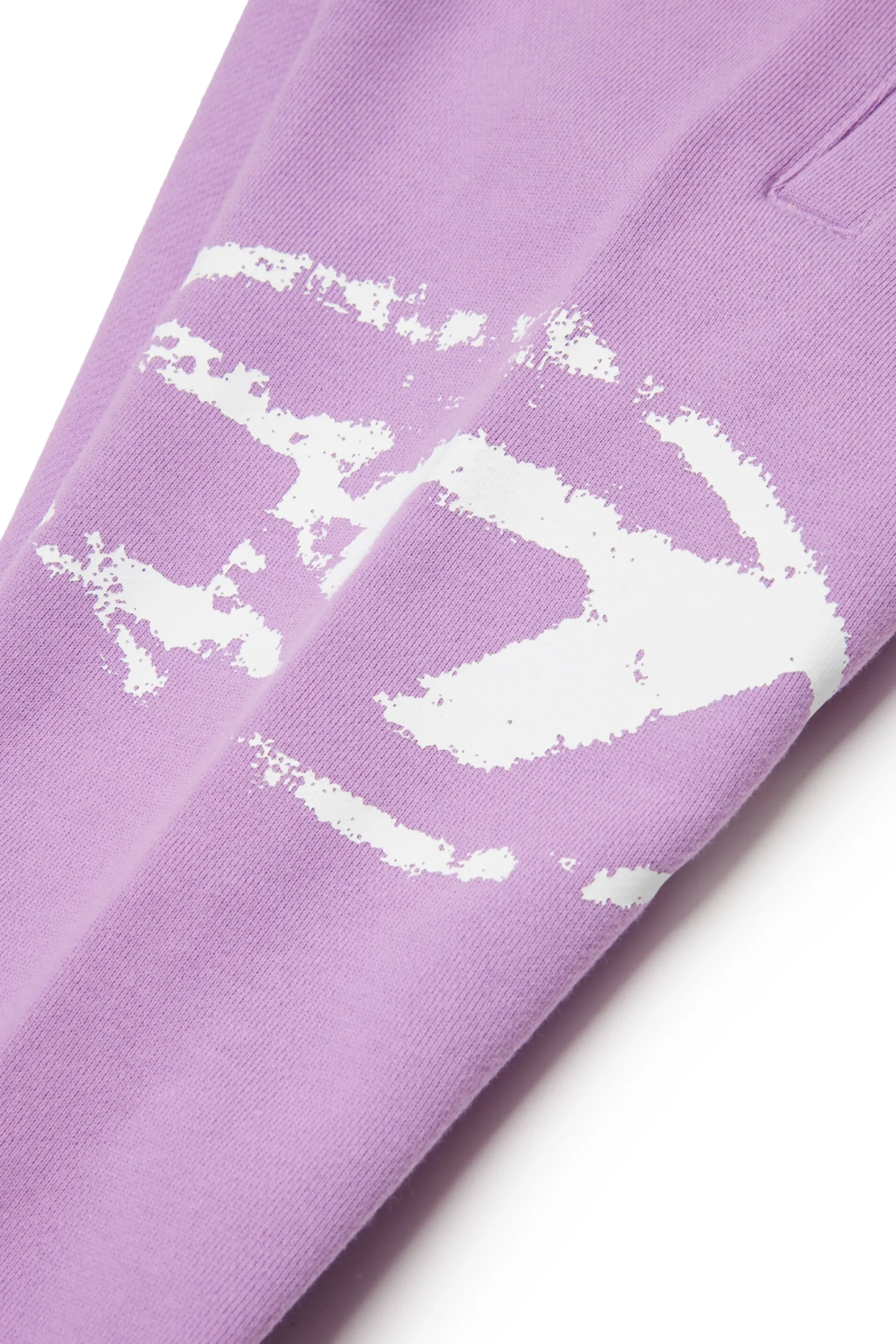 Tracksuits And Baby Set | Oval D By Diesel>DIESEL Used Oval D logo fleece jumpsuit lavender