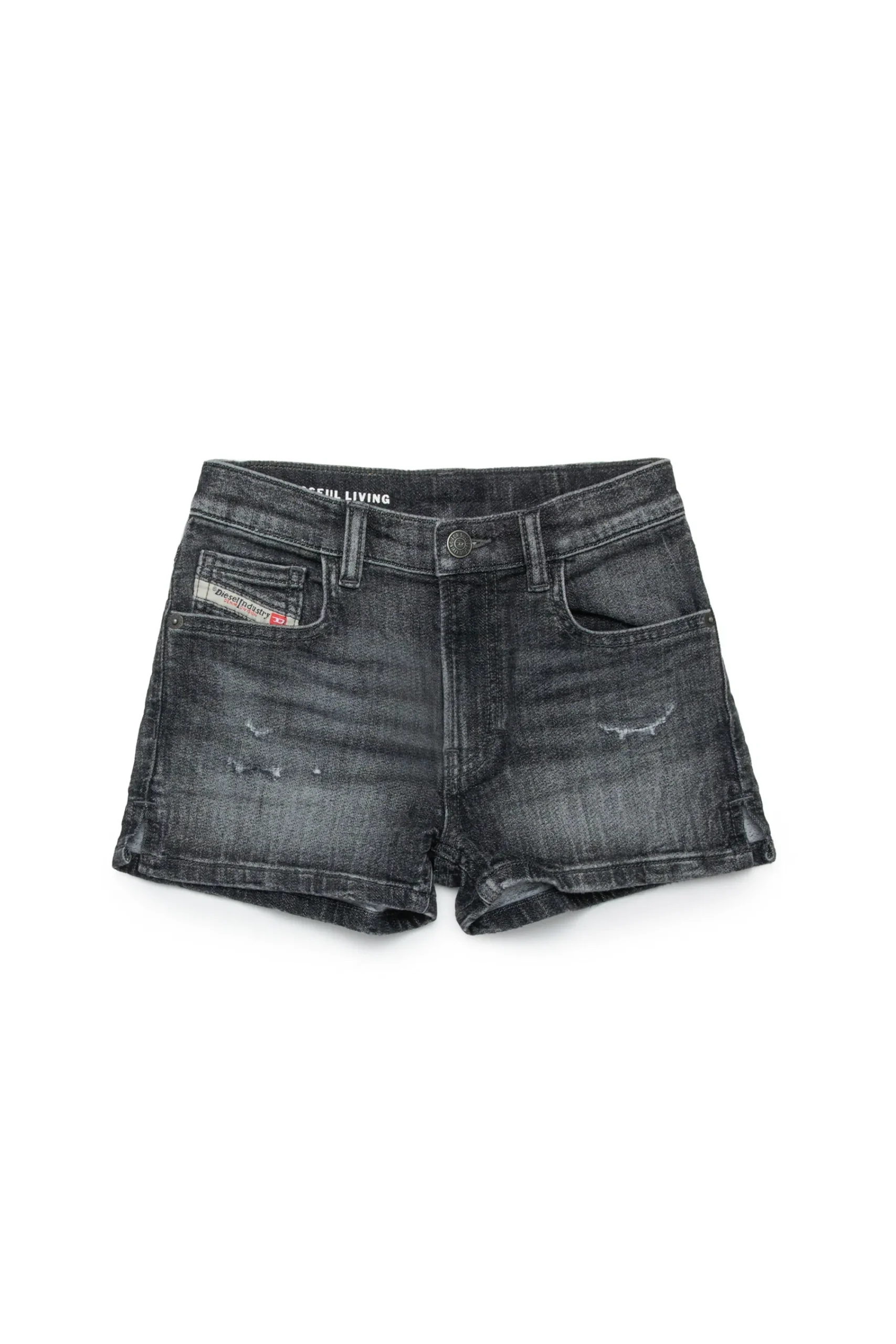 Shorts>DIESEL Used-effect black JoggJeans® shorts Denim Black