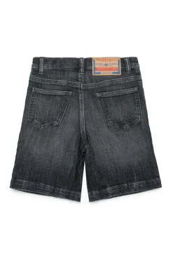 Shorts>DIESEL Used-effect black JoggJeans® shorts Denim Black