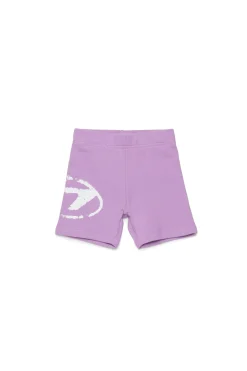 Oval D By Diesel | Oval D By Diesel>DIESEL Used-effect Oval D logo fleece shorts lavender