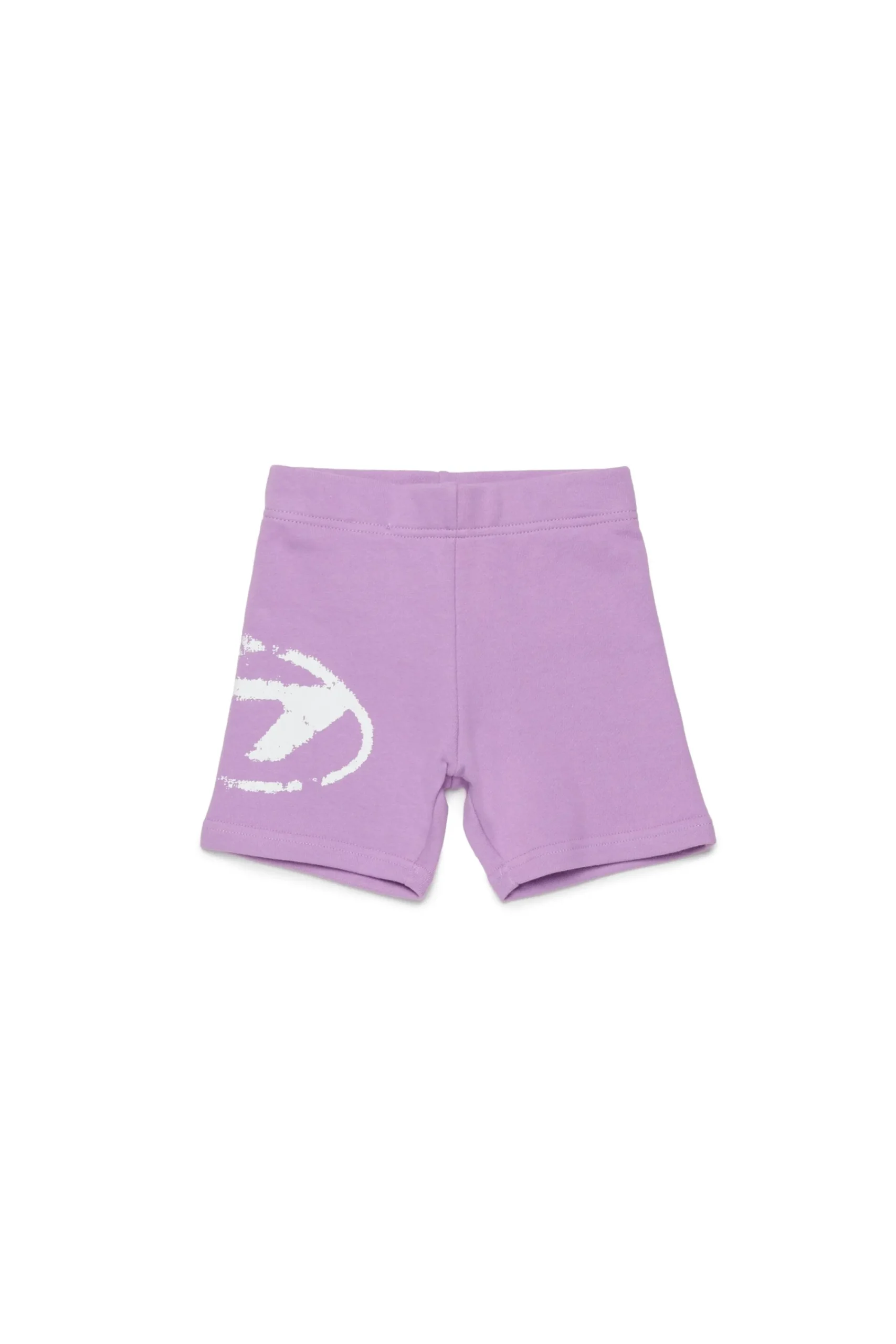 Oval D By Diesel | Oval D By Diesel>DIESEL Used-effect Oval D logo fleece shorts lavender