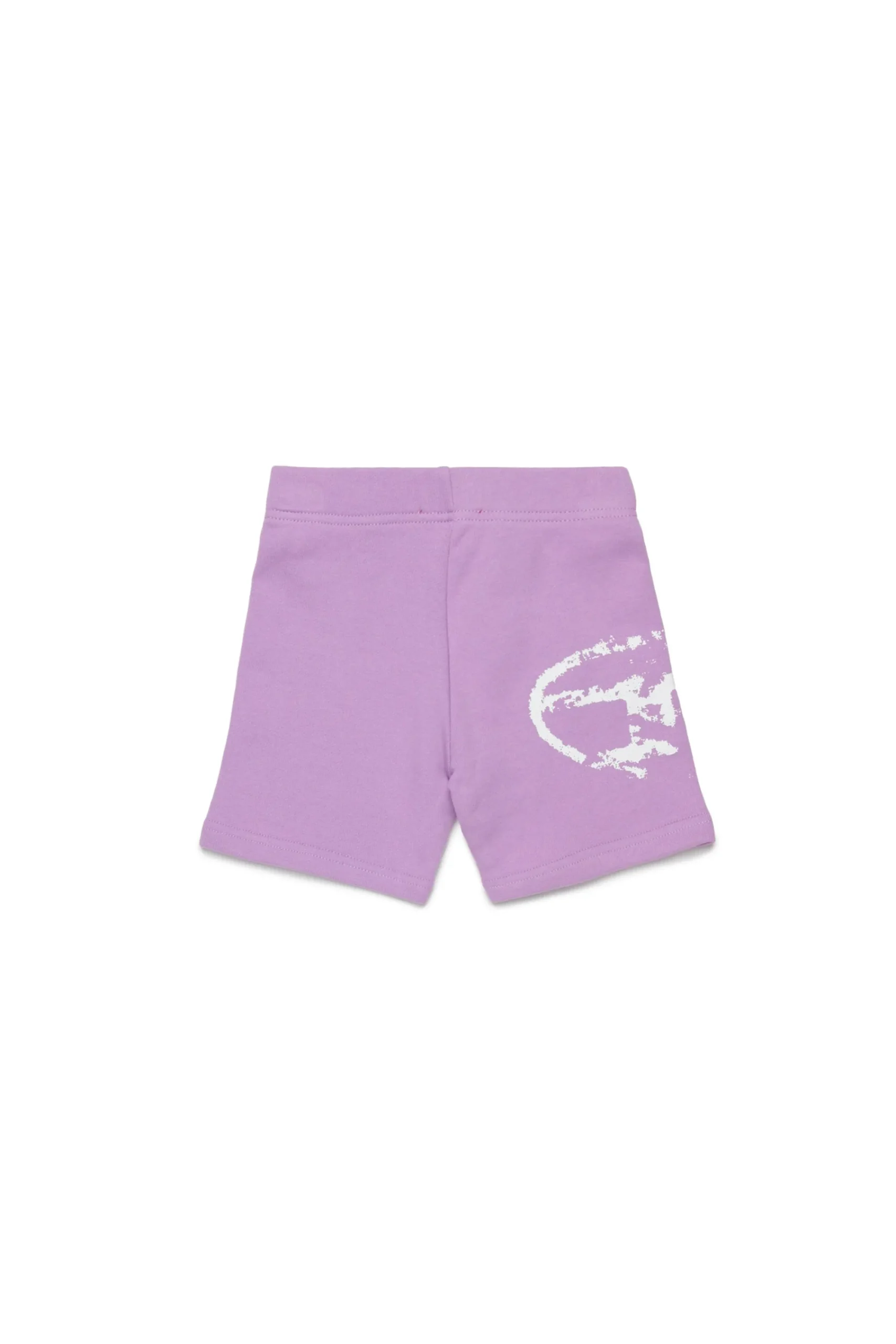 Oval D By Diesel | Oval D By Diesel>DIESEL Used-effect Oval D logo fleece shorts lavender