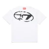 Oval D By Diesel | Oval D By Diesel>DIESEL Used-effect Oval D logo T-shirt white