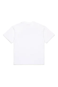 Oval D By Diesel | Oval D By Diesel>DIESEL Used-effect Oval D logo T-shirt white