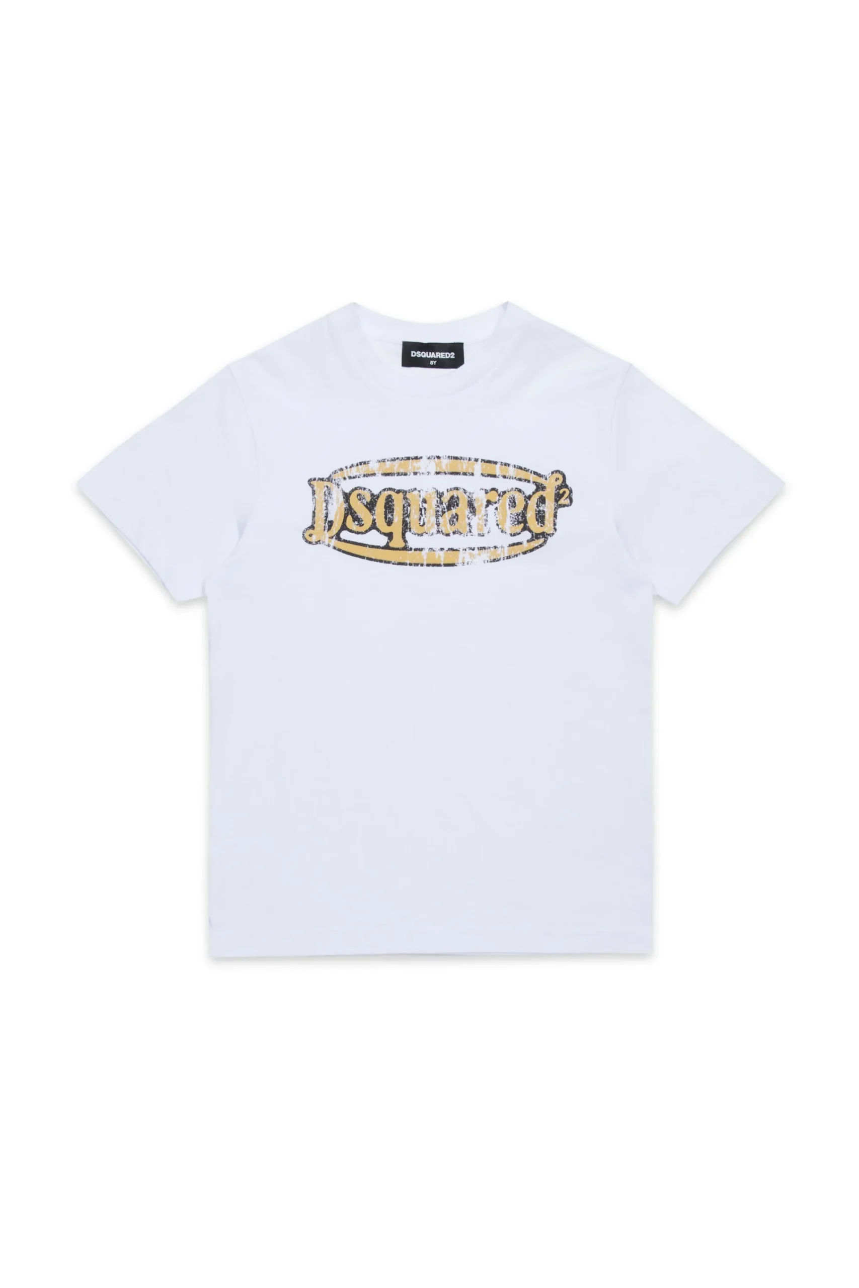 T-Shirts | Logomania>DSQUARED2 Vintage branded T-shirt white