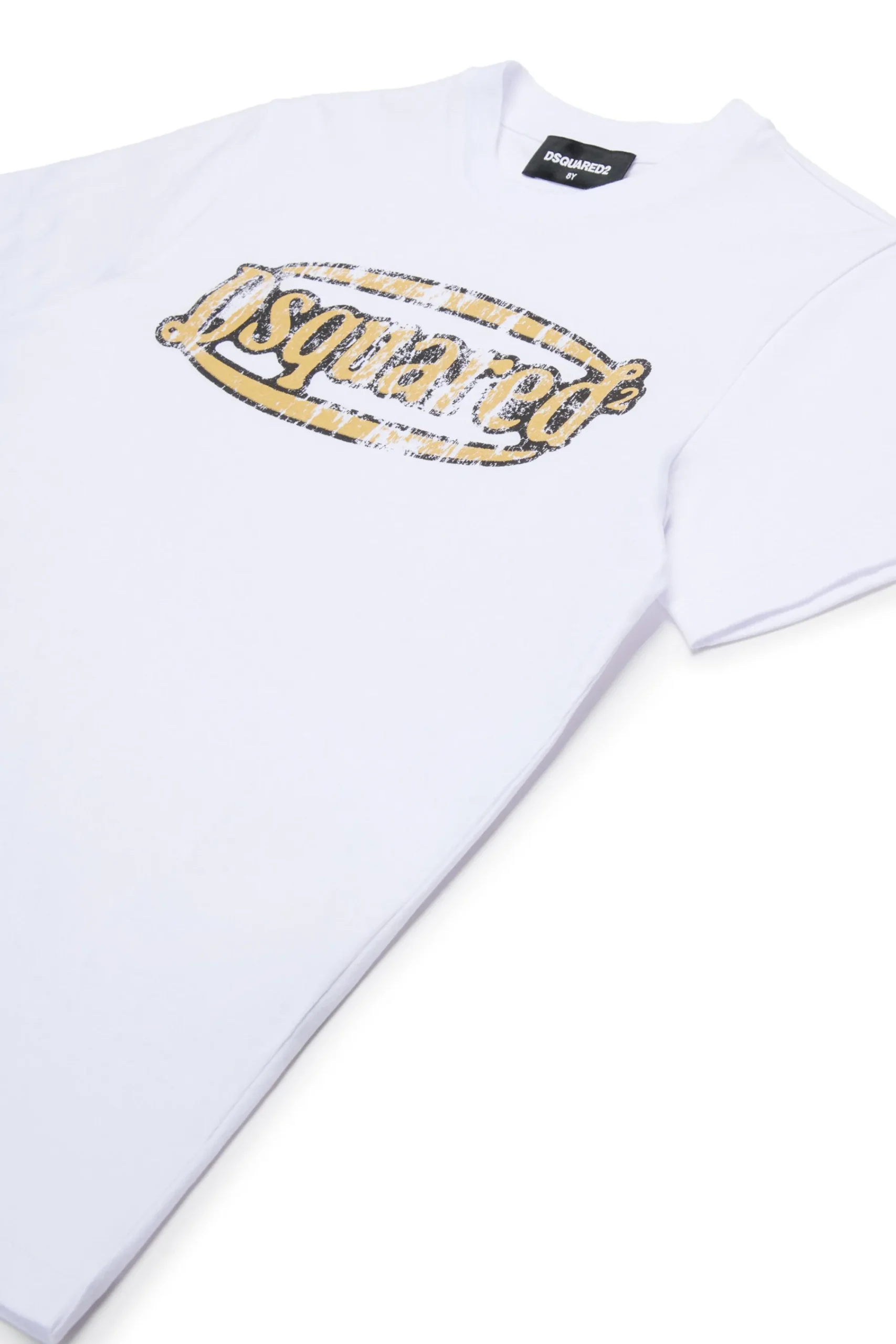 T-Shirts | Logomania>DSQUARED2 Vintage branded T-shirt white