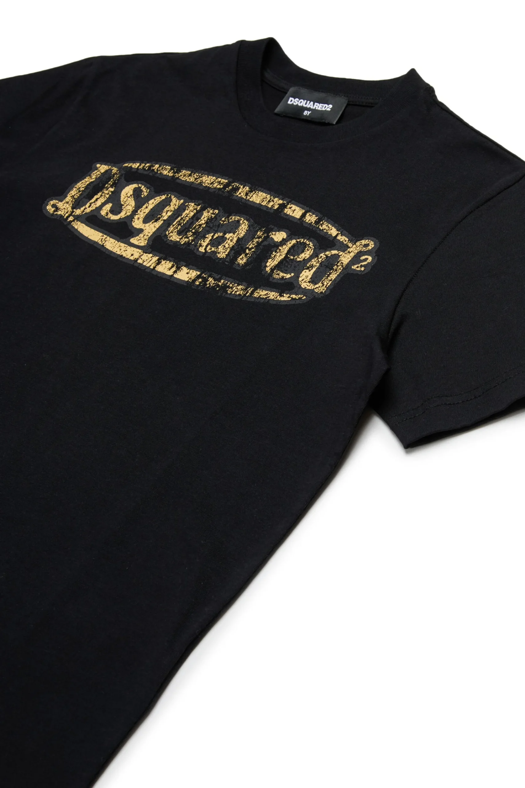 T-Shirts | Logomania>DSQUARED2 Vintage branded T-shirt black