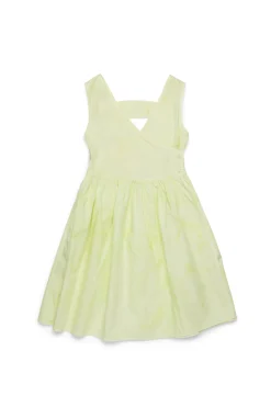 Dresses>MAX&Co. Watercolour effect poplin wallet dress cream yellow