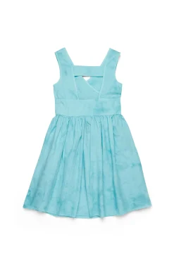 Dresses | Party Looks>MAX&Co. Watercolour effect poplin wallet dress new light blue