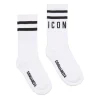 Socks | Logomania>DSQUARED2 socks with Icon logo white