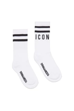 Socks | Logomania>DSQUARED2 socks with Icon logo white