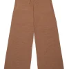 Pants>N°21 Wide ribbed knit trousers buckthorn brown
