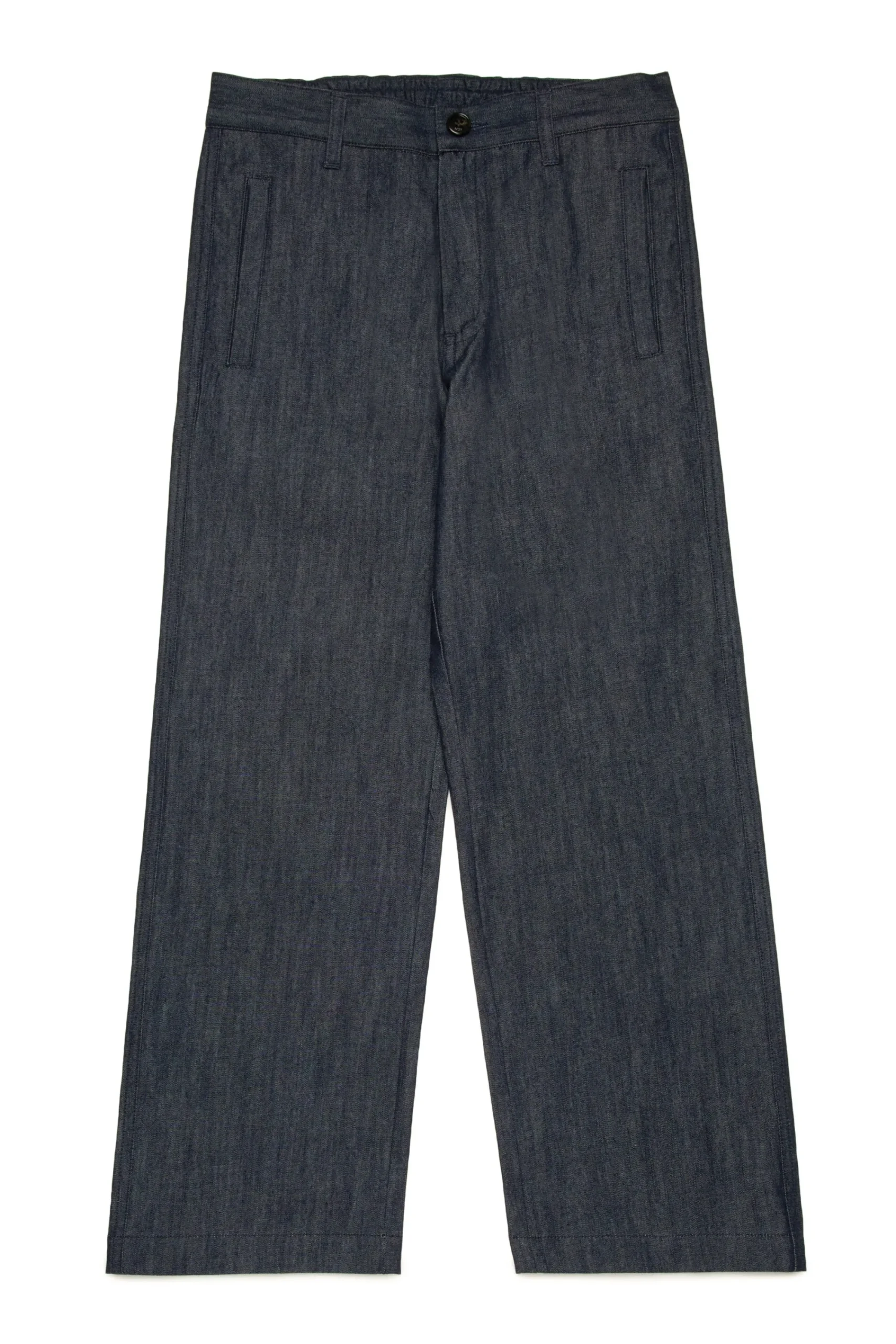Party Looks | Party Looks>N°21 Wide-leg jeans in chambray denim blue denim