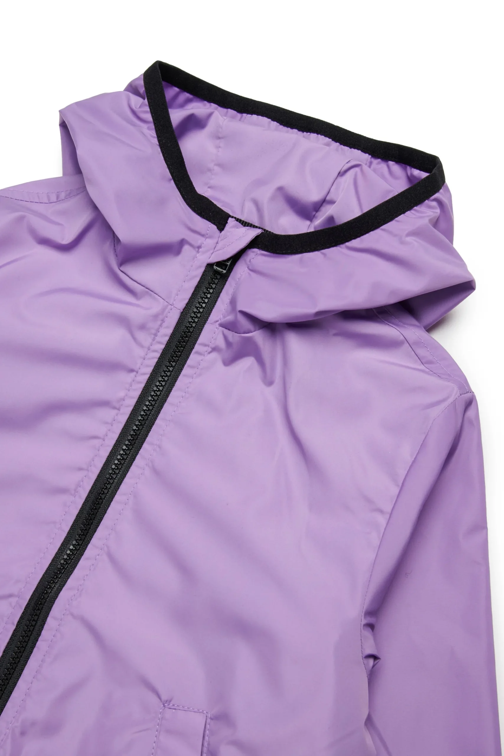 Jackets And Padded Jackets | Oval D By Diesel>DIESEL Windbreaker jacket with maxi Oval D logo lavender