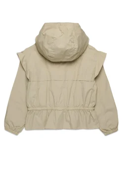 Jackets And Padded Jackets>MAX&Co. Windbreaker jacket with ruffles beige