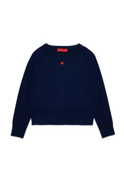 Knitwear>MAX&Co. Wool crew-neck pullover bluette