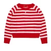 Knitwear>MAX&Co. Wool crew-neck pullover with stripes red