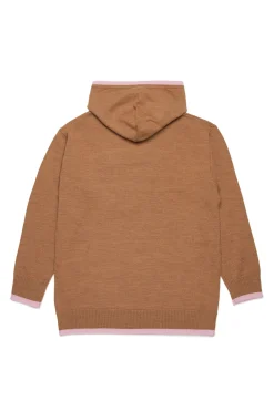 Knitwear>N°21 Wool-blend hooded sweater buckthorn brown