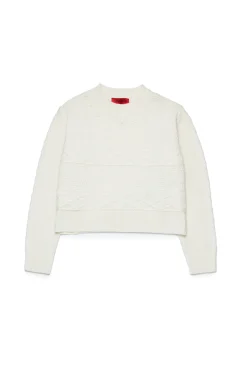 Knitwear>MAX&Co. Wool-blend pullover white