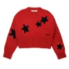 Knitwear>MARNI Wool-blend pullover with stars red