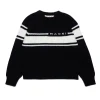 Knitwear | Knitwear>MARNI Wool-blend pullover with stripes black