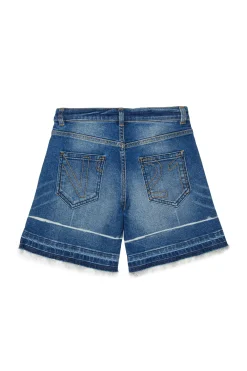 Shorts | Shorts>N°21 Worn-effect denim shorts blue denim